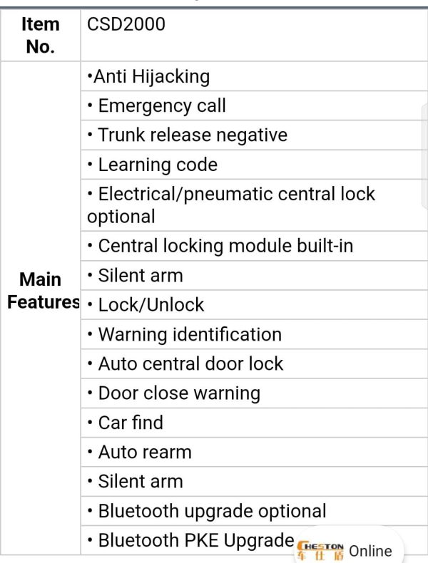 Universal Anti-Hijacking Car Security Car Alarm System With Auto Door Lock